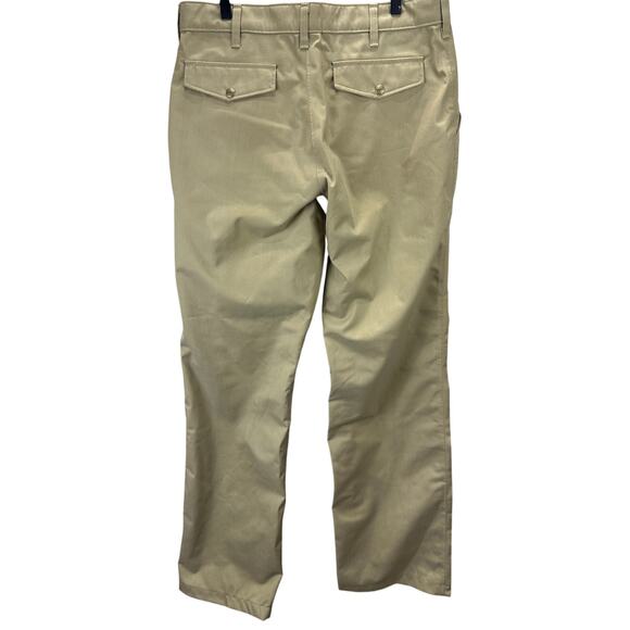 VTG 70s LL Bean Gore-Tex Mens Size 35x34 Nylon Pants Khaki Made In USA - Picture 2 of 6